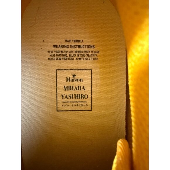 Maison Mihara Yasuhiro Wayne VL OG Sole Low top Sneakers size 45 Yellow Black main image 6